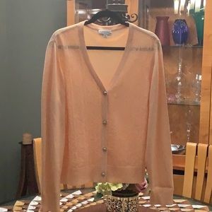 St John Sport Peach button up cardigan